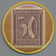 Deutschland - Briefmarkennotgeld: HAGEN, Brandt, Herd Und Ofen, 50 Pf. Ziffer, Zelluloidkapsel. - Autres & Non Classés