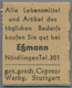 Deutschland - Briefmarkennotgeld: NÖRDLINGEN, G. Eßmann, Lebensmittel, Caprez, 4 Pf. Kontrollrat Zif - Sonstige & Ohne Zuordnung