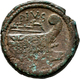 Pompeius Magnus Pius (45 V.Chr.): Æ As, Mzst. Sizilien Oder Spanien; 30,5 Mm, 23,62 G, Schön. - Republiek (280 BC Tot 27 BC)