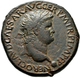 Nero (54 - 68): Sesterz, Mzst. Rom; 34,53 Mm, 24,95 G, Dunkelbraune Patina, Sehr Schön. - Les Julio-Claudiens (-27 à 69)