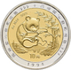 China - Volksrepublik - Anlagegold: 10 Yuan 1994 Panda Aus Bimetall. 1/10 OZ 999/1000 Gold Pille Und - China