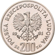 Polen: Lot 2 Münzen: 200 Zlotych 1981 König Boleslaw II. Smialy 1058-1079. Als Normalprägung KM# Y 1 - Polonia