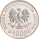 Polen: Lot 6 Münzen: 1.000 Zlotych PROBA 1984-1987: Wincenty Witos, KM# PR 505; Pomnik Szpital, KM# - Pologne