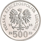 Polen: Lot 2 Münzen: 500 Zlotych 1985 Przemyslaw II. 1295-1296, KM# Y 156, Fischer K 044; Dazu 1000 - Polonia