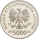 Polen: 5.000 Zlotych 1989, Wladyslaw II. Jagiello, (5000 Złotych), KM# Y 198, Fischer K 062. Ohne Pr - Polonia