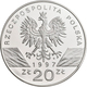 Polen: 20 Zlotych 1997, Hirschkäfer / Jelonek Rogacz / Lucanus Cervus, KM# Y 330, Fischer K (20) 013 - Polen