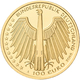 Deutschland - Anlagegold: 100 Euro 2016 Altstadt Regensburg Mit Stadtamhof (A), In Originalkapsel Un - Deutschland