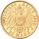 Delcampe - Preußen: Wilhelm II. 1888-1918: Lot 16 Goldmünzen Zu 20 Mark Aus Den Jahren 1894 - 1911. Jaeger 252. - Monedas En Oro