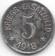 Notgeld  Crefeld 5 Pf 1918 B  Fe 2618.5 / F84.4A/a 5 Perlen - Andere & Zonder Classificatie