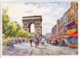 Cp Illustrateur Raphael Champs Elysees Arc De Triomphe - Sonstige & Ohne Zuordnung