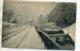 25 PONTARLIER Carte MOLLE - Le Train Au Tournant De La Cluse Fort De Joux Hiver Neige 1908 Timb     /D17-2017 - Pontarlier