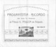 08657 "PROGRAMMA - RICORDO SERATA PRO MONUMENTO AL PITTORE PELLIZZA DA VOLPEDO - 8 DICEMBRE 1920" . ORIG. - Programmi