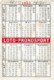 Romania - Lottery - Loterie - Calendar - Advertise - Reclama Loto Pronosport 1962 - 60x90mm - Romania