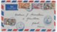 COTE DES SOMALIS - 1950 - ENVELOPPE Par AVION De DJIBOUTI => GENOLHAC - Covers & Documents