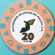 HK$20 Casino Chip. STM - Sociedade De Jogos De Macau. Q04. - Casino