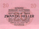 Notgeld 20 Heller Nussdorf Attersee (Oberösterreich) Österreich UNC (I) - Austria