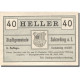 Billet, Autriche, Schärding, 40 Heller, Blason 1920-12-31, SPL Mehl:FS 951IIIa - Autriche