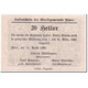 Billet, Autriche, Ysper, 20 Heller, Eglise, 1920, 1920-04-11, SPL, Mehl:1261 - Autriche