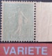 R1934/221 - 1903 - TYPE SEMEUSE LIGNEE - N°130 (II) NEUF** BdF - VARIETE ➤➤➤ Impression RECTO-VERSO - Ongebruikt