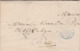 LAC De Paris (75) Pour Paris - 29 Juin 1839 - Cachet Port Dû Bleu + Levée + Timbre à Date - Ministère Guerre 65ème Ligne - 1801-1848: Précurseurs XIX