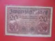 Darlehnskassenschein :20 MARK 1918 CIRCULER (B.8) - 20 Mark