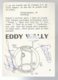 EDDY WALLY MET HANDTEKENING - Chanteurs & Musiciens