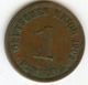 Allemagne Germany 1 Pfennig 1909 A J 10 KM 10 - 1 Pfennig