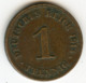 Allemagne Germany 1 Pfennig 1913 D J 10 KM 10 - 1 Pfennig