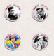 105 X FRANK SINATRA Music Fan ART BADGE BUTTON PIN SET 4-6  (1inch/25mm Diameter) - Musique