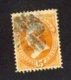 United States U Stamp1870-71 #163-15c Webster Yellow-Orange Cat. Value = $160.00 - Gebraucht