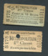 Ensemble Ticket De Métro Et Son Carnet (vide) 1906 Paris (Station Porte D'Orléans) 2ème Cl - Métropolitain - RATP - Europe