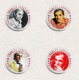 105 X Charles Aznavour Music Fan ART BADGE BUTTON PIN SET 1-3  (1inch/25mm Diameter) - Musique