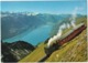 Brienz-Rothorn-Bahn Auf Talfahrt - Brienzersee Und Berner Alpen - (Schweiz/Suisse) - Treinen