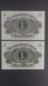 Germany 1920: 2 X 1 Mark - [13] Bundeskassenschein