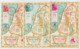 The Tribes Of Israël FDC 1956 Maximum Card Lot De 3 Cartes Carte Postale Géographique Map Zebulun Asher Reuben - Maximumkaarten