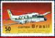 Ref. BR-1143 BRAZIL 1969 PLANES, AVIATION, NATIONAL AVIATION, INDUSTRY, BANDEIRANTE, MI# 1237, MNH 1V Sc# 1143 - Nuovi