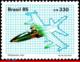 Ref. BR-2016 BRAZIL 1985 PLANES, AVIATION, AMX SUBSONIC AIR FORCE,, JOINT PROGRAM WITH ITALY, MNH 1V Sc# 2016 - Nuovi