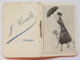 PETIT ALMANACH POUR 1918 - FRANCE - FEMME AU PARAPLUIE ET CHIEN (SIGNATURE) - SAISONS, FÊTES, TARIFS POSTAUX - LIMOGES - Petit Format : 1901-20