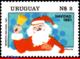 Ref. UR-1119 URUGUAY 1981 CHRISTMAS, RELIGION, SANTA CLAUS,, MNH 1V Sc# 1119 - Uruguay