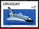 Ref. UR-1147 URUGUAY 1983 SPACE EXPLORATION, FIRST SPACE SHUTTLE, FLIGHT, NAVE COLUMBIA, MNH 1V Sc# 1147 - Uruguay