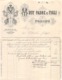 08668 "MUSY PADRE & FIGLI - OROLOGIAI - TORINO - FATTURA 1922" ORIG. - Italia