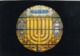 Postcard The Minorah Window Manchester Jewish Museum [ Stained Glass ] My Ref  B23713 - Jewish