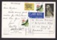 Australia: Stationery Picture Postcard To Poland, 1983, 3 Stamps, Bird, Butterfly, Frog, Small Air Label (traces Of Use) - Briefe U. Dokumente