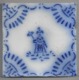 Carreau De Faience  - Aldré Fourmaintreaux  à  Desvres   -  1866/1867   -  12.5 X 12.5 Cm - Andere & Zonder Classificatie