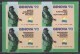 = Genova 92 World Exhibition Of Thematic Philately 18 - 27 September 1992 Autocollants  X 4 Neufs - Erinnophilie