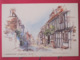 Visuel Très Peu Courant - Angleterre - Rye - Merlaid Street - Aquarelle Terry Whitworth - Scans Recto Verso - Rye