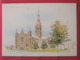 Angleterre - Salisbury Cathedral - Aquarelle Terry Whitworth - Recto Verso - Salisbury