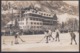 CPA  Suisse, KANDERSTEG, Grand Hotel Victoria, Ice Hockey Match, Carte Photo, 1927 - Kandersteg