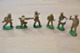 J.S.B. JSB JOUETS STANDARD BELGE SOLIDO , WW2, 6 British Infantry + Music Parade, Made In Belgium, Vintage, Lot - Figurines