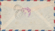 Brunei: 1947-50 Complete Set Of 14 Up To $10 Used On Two Registered Airmail Covers To New York, One - Brunei (1984-...)